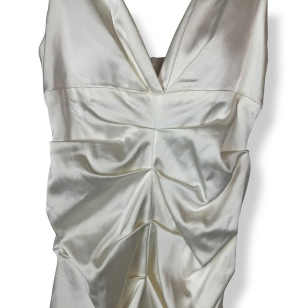 XSCAPE Satin Bodycon Cocktail Dress Womens Size 12 Fits 6  8 Romantic Elegant‎ - Picture 6 of 9